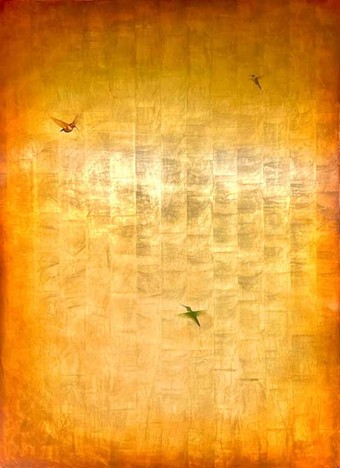 Painting by Gabriel Burchman: Colibri