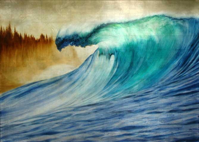 Painting by Gabriel Burchman: Pipeline