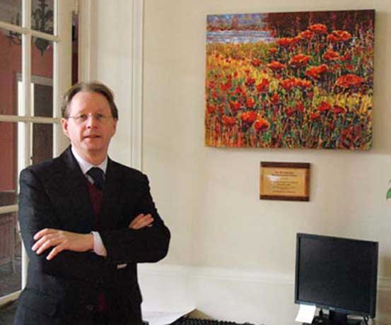Roman Czerwinski's art in the Polish Consulate of Washington, DC